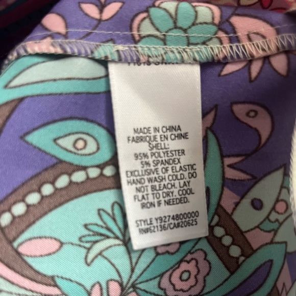 Guess Stretch Printed Pink & Purple Spring Summer Dress - Picture 7 of 8